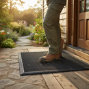 Dark Olive Green Heavy Duty Outdoor Entrance Mat for Extreme Weather and High Traffic