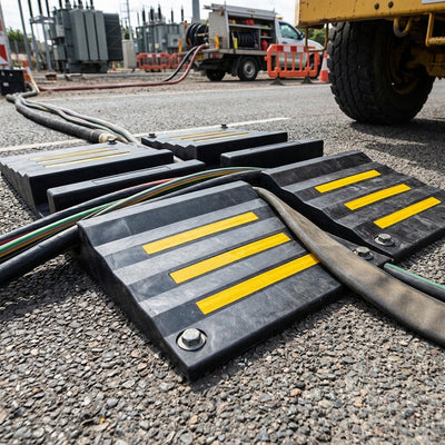 Rubber Cable & Hose Ramp 90mm Channel, Set of 2 – 20 Tonne Rated