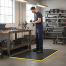 Dark Slate Gray Premium Heavy Duty Anti-Fatigue Workstation Mats - 600mm x 900mm