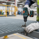 Light Slate Gray Premium J-Clamps for Securing GRP Grating & Mini Mesh Grating