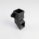 Traditional Aluminium Downpipe Shoe 72x72mm — Textured Black