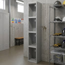 Steel 4-Door Perspex Locker 1800mm Height 300mm Width