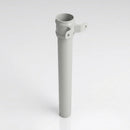 Aluminium Downpipe Length Eared Socket 63mm Dia x 3m — RAL 7035