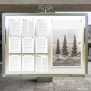 Double Sided Outdoor Poster Case – 2x 30 A4 Aluminium Frame