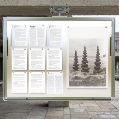 Double Sided Outdoor Poster Case – 2x 30 A4 Aluminium Frame