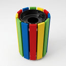 35 Litre circular wooden litter bin for playgrounds (view 2)