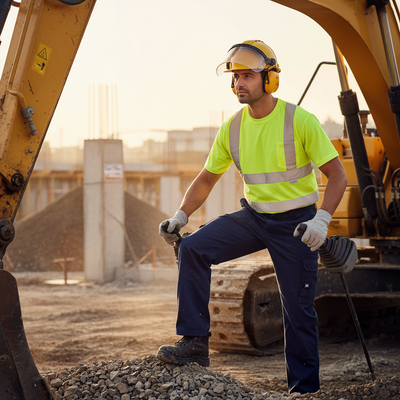 High-Visibility Crew Neck Short Sleeve T-Shirt - Premium Yellow