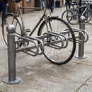 3 Space Modular Steel Cycle Rack with Decorative Caps