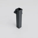 Traditional Aluminium Downpipe Sample — RAL 7016 / 72x72mm