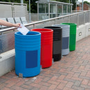 Open Top Recycling Bin – 91 Litre Polyethylene