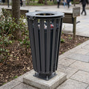 80 Litre Steel Litter Bin with Lock