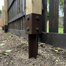 Spike Post 30" x 4" x 4" - Brown