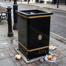 Open Top Steel Litter Bin - 100 Litre Capacity