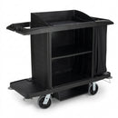 Large polypropylene housekeeping cart with 20cm wheels