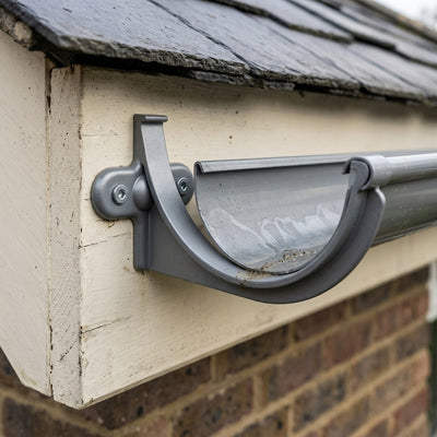 Half Round Aluminium Gutter Fascia Bracket 125mm