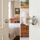 Premium 10 Pack Glass Crystal Ball Door Knobs 40mm - Elegant Decorative Hardware for Cabinets and Drawers
