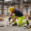 Rosy Brown Premium Hi-Vis Recyclable Trousers - Saturn Yellow