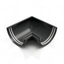 Half Round Aluminium Gutter Angle 90° - 125mm — RAL 7021