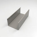 Aluminium Box Gutter Sample — 150mm Profile — RAL 7036