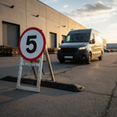 Dark Slate Gray 5mph Quick-Fit Sign Face for Traffic Safety and Compliance