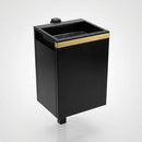 40 Litre Steel Post-Mount Open-Top Litter Bin (view 2)