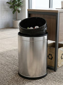 10 Litre Steel Open Top Concealed Liner Waste Bin
