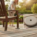 Premium Heavy Duty 50mm Slide Glides for Furniture & Appliances - Screw-in and Self-Adhesive Installation, Pack of 4