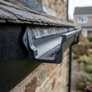 Moulded Ogee Gutter Fascia Bracket 125 x 100mm — RAL 7021 (in use)
