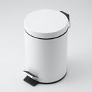12 Litre Pedal Bin – White or Stainless Steel (view 2)