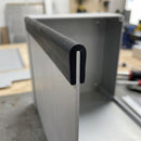 U-Profile Rubber Edge Protector 3x8.4mm for 2-4mm Panels - 1m EPDM (view 2)