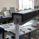 Square Rubber Edge Protector 9x25mm for 19mm Panels - 5m EPDM (view 2)