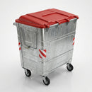 Galvanised Steel Wheeled Recycling Bin 500L–1280L (view 2)