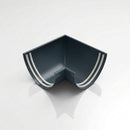 90° Aluminium Gutter Angle 130mm - Marine Grade — RAL 7016