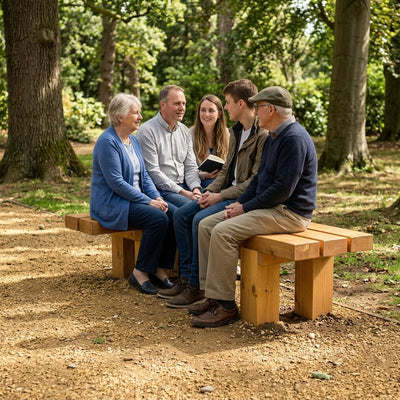 Timber Bench Douglas Fir Seating Five People