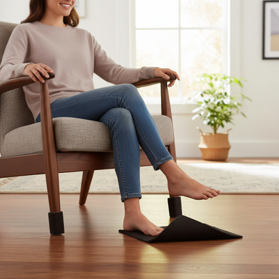 Premium Self-Adhesive Felt Sheets for Furniture Protection - Dark Brown, 153mm x 113mm, Pack of 2