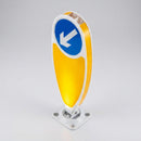 Illuminated Rebound Keep Left Fold Down Bollard LED (view 2)
