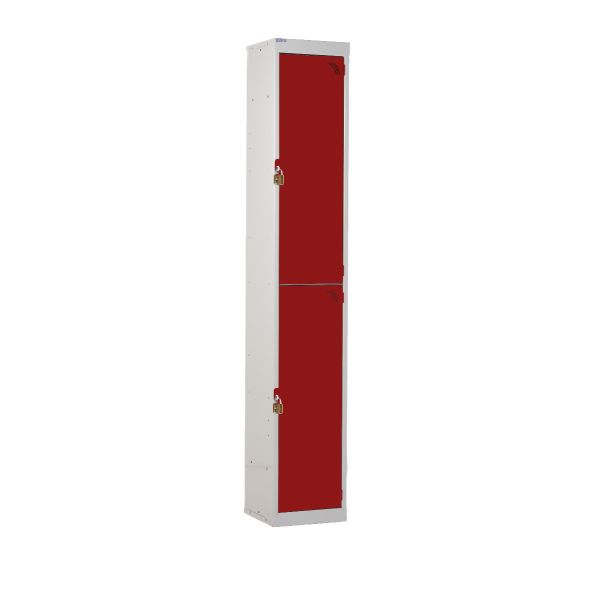 Dark Red 380mm & 450mm Padlock Locker