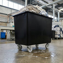 625 Litre Tapered Truck Recycled Polyethylene Black