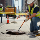 Gray Premium Insulated Point 60" Crowbar - Heavy Duty Tool