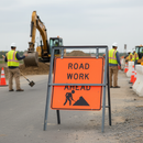 Rosy Brown Premium Temporary Metal Road Sign Frame - 600mm x 450mm