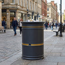 95 litre open top litter bin polyethylene classic
