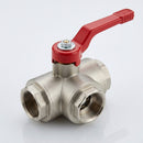 1/2" BSP Female 3-Way L-Port Ball Valve, 40 Bar (view 2)