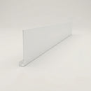 Aluminium Fascia Board Sample — RAL 9016 / 'U' Return