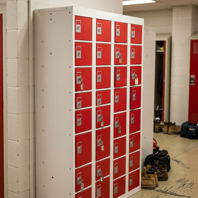 40-Compartment Steel Personal Effects Locker – Cam Lock