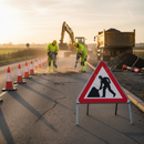 Dim Gray Premium Triangle Metal Sign - 750mm Chapter 8 Compliant