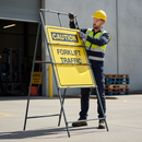 Dark Gray Premium Quick Fit Sign Frame with 750mm Toggle Centres for Stability