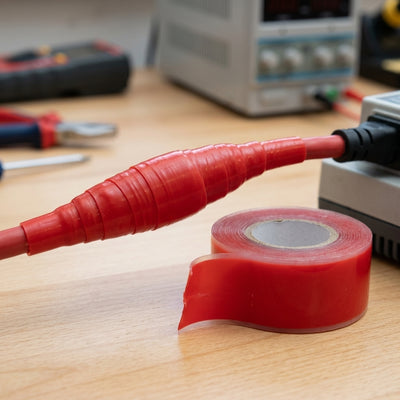 25mm Red Self-Amalgamating Silicone Tape - 3m