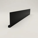 Aluminium Fascia Board Sample — RAL 9005 / 'U' Return
