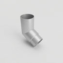 Flush Joint Aluminium Downpipe Bends 63mm Diameter — RAL 9006 / 112.5 Deg