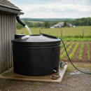 Dark Slate Gray Large 900 Litre Cylindrical Water Storage Tank - Heavy Duty